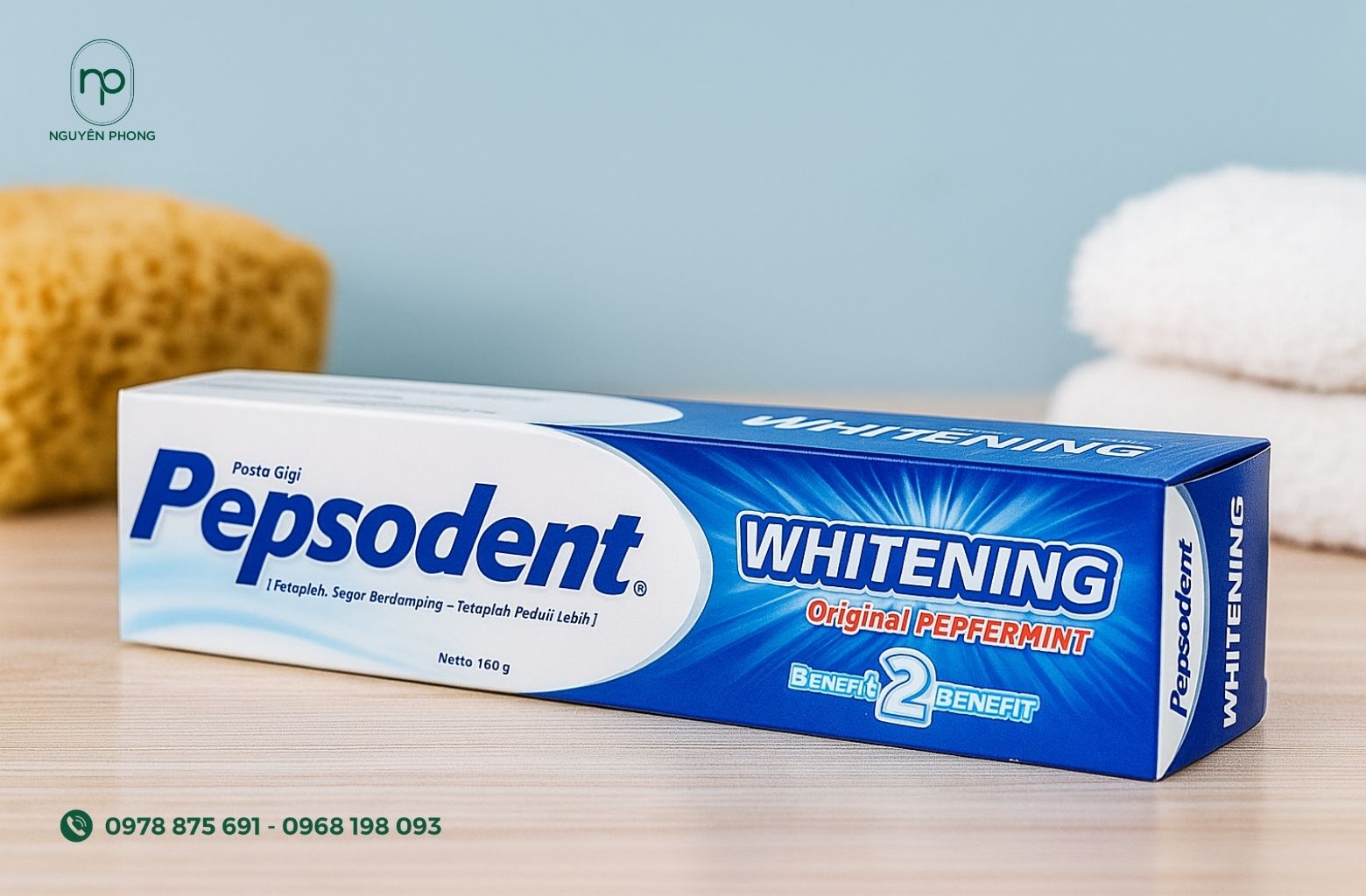 Hộp giấy đựng kem đánh răng Pepsodent